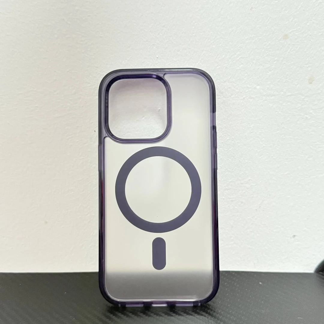 冰雾肤感磁吸适用苹果15ProMax/14Pro/13手机壳轻薄透明