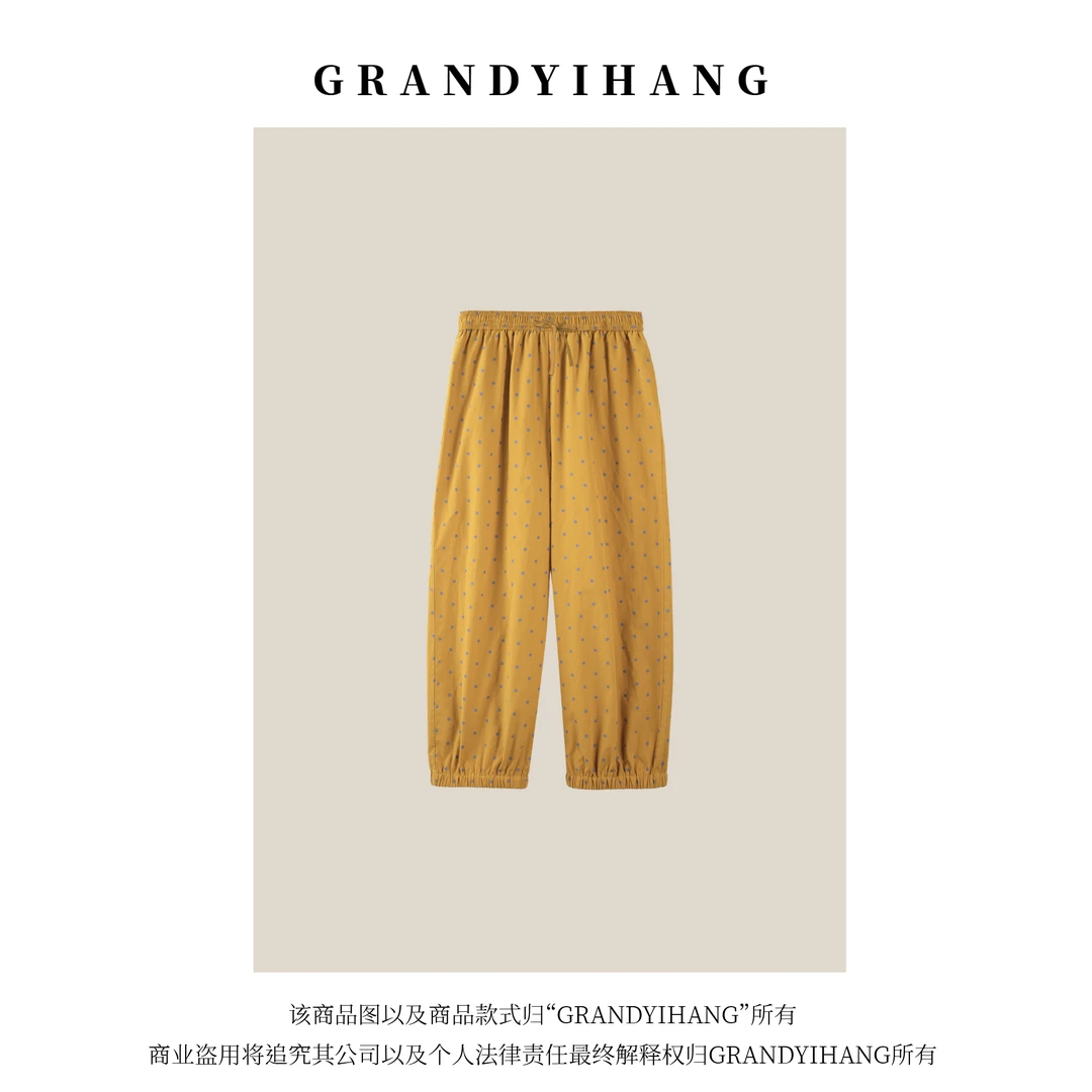 【艳姐推荐】夏季新款时尚休闲百搭高腰灯笼裤23628