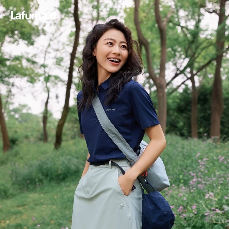 LAFUMA乐飞叶户外25春夏速干POLO女运动干爽翻领短袖T恤LFTS5BS60