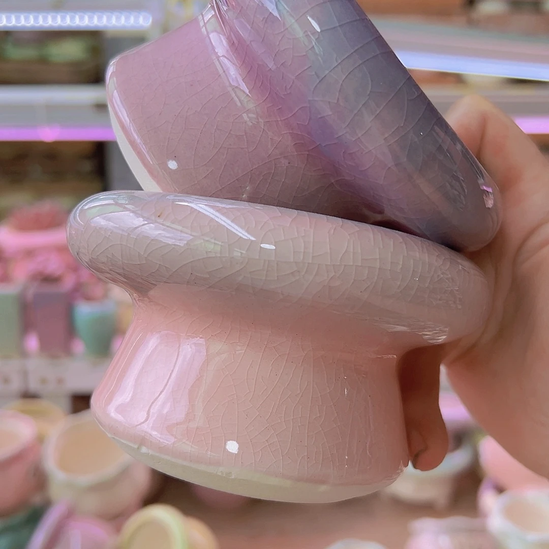 陶瓷花盆当场满12包邮