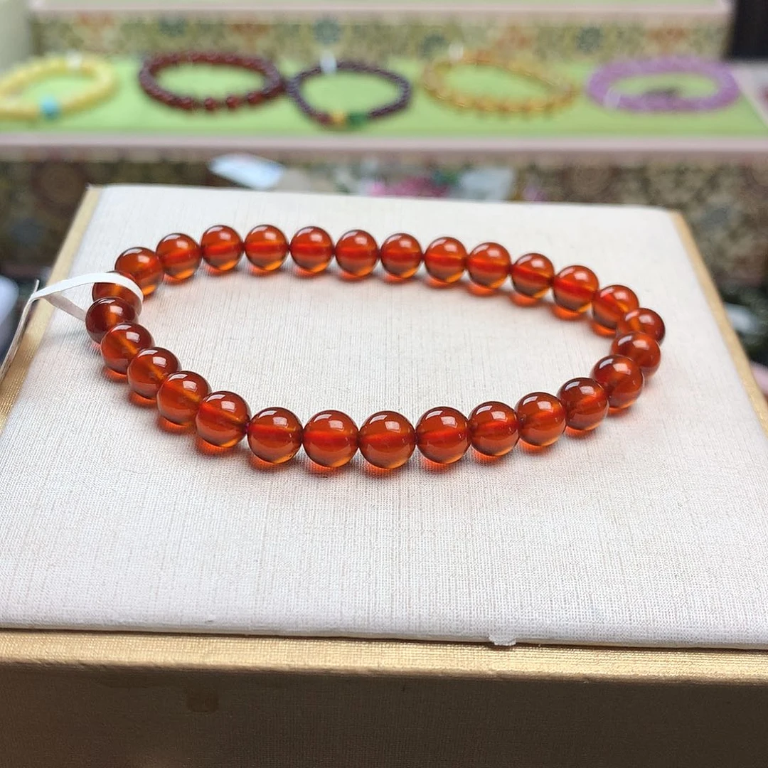 石榴石手串未镶嵌6.5