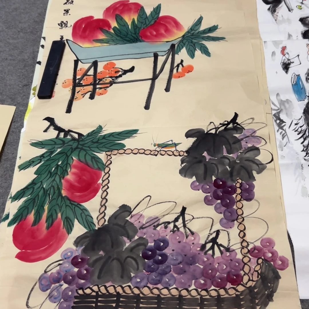 国画国画作品画心一张