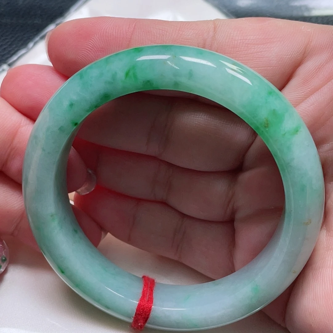 未镶嵌手镯翡翠缅甸翡翠手镯56圈
