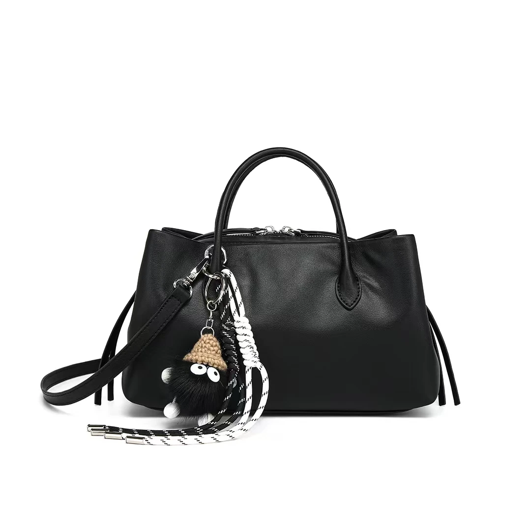 2024新款百搭时尚潮流简约手提包1679#高级黑【W】