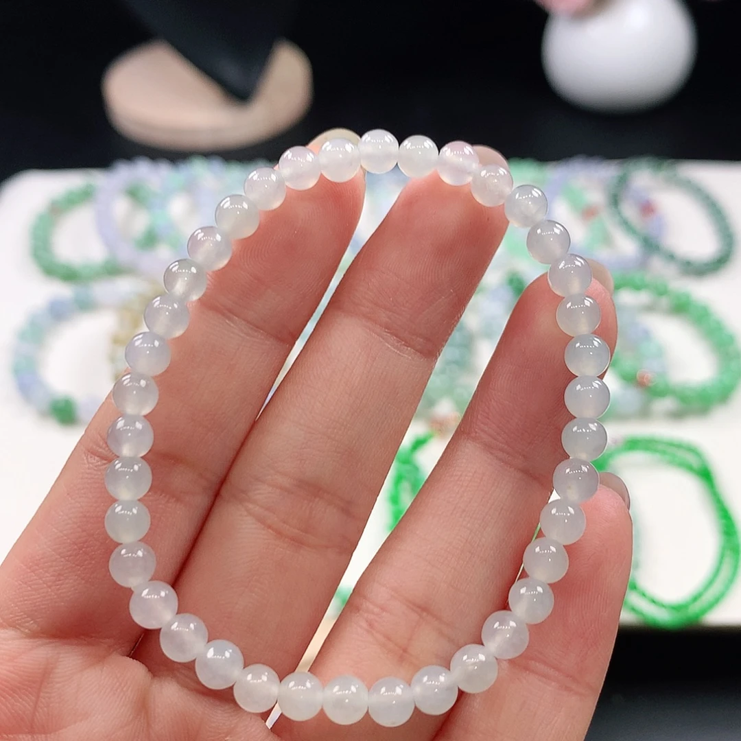 翡翠未镶嵌手链4.9mm