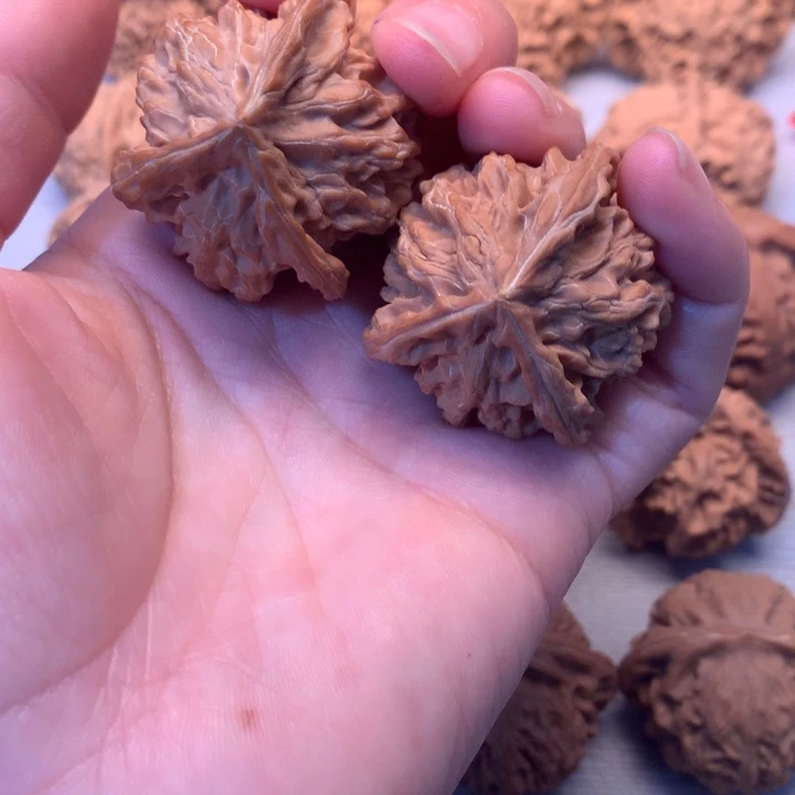 煮***条把件文玩核桃盘山三棱
