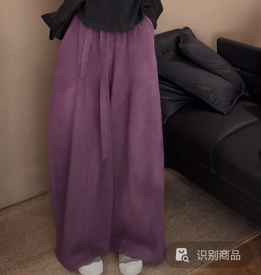 秋季高腰抽绳松紧腰透气休闲裤微弹秋冬弯刀裤-25306
