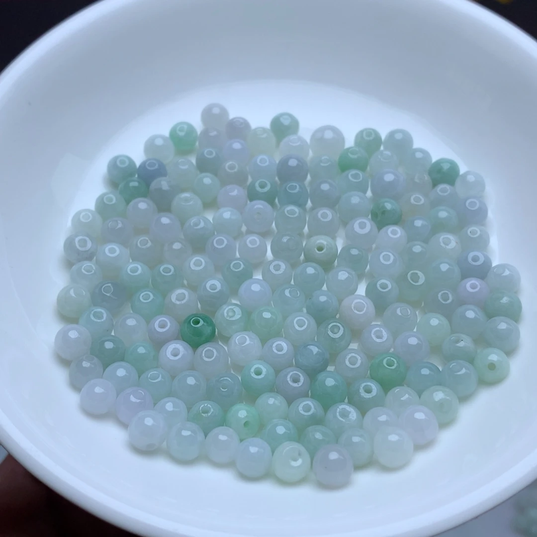 【闪购商品】翡翠手链未镶嵌卡5绿白100个
