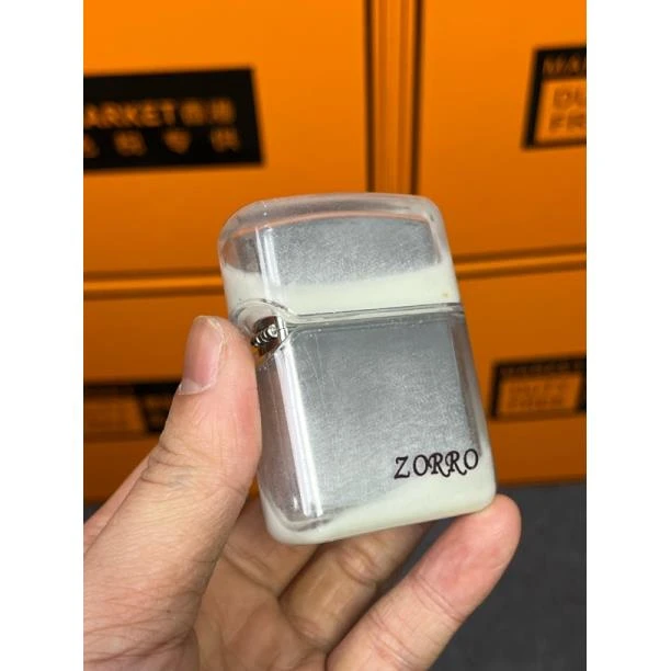 ZORRO夜光流沙（白）防风煤油打火机（需自行配油）