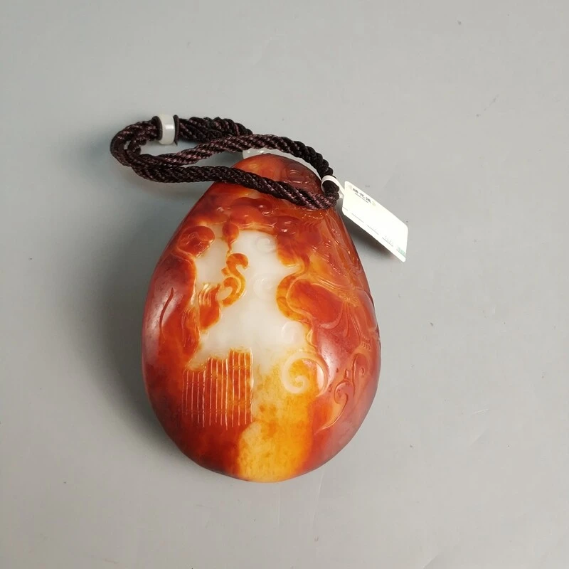 和田玉手把件-M25GC007676