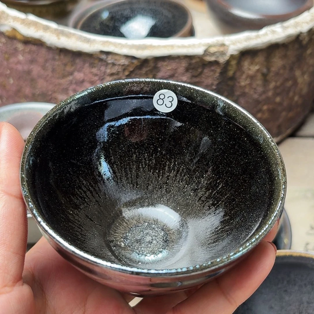 茶盏义兴龙窑建盏83微瑕