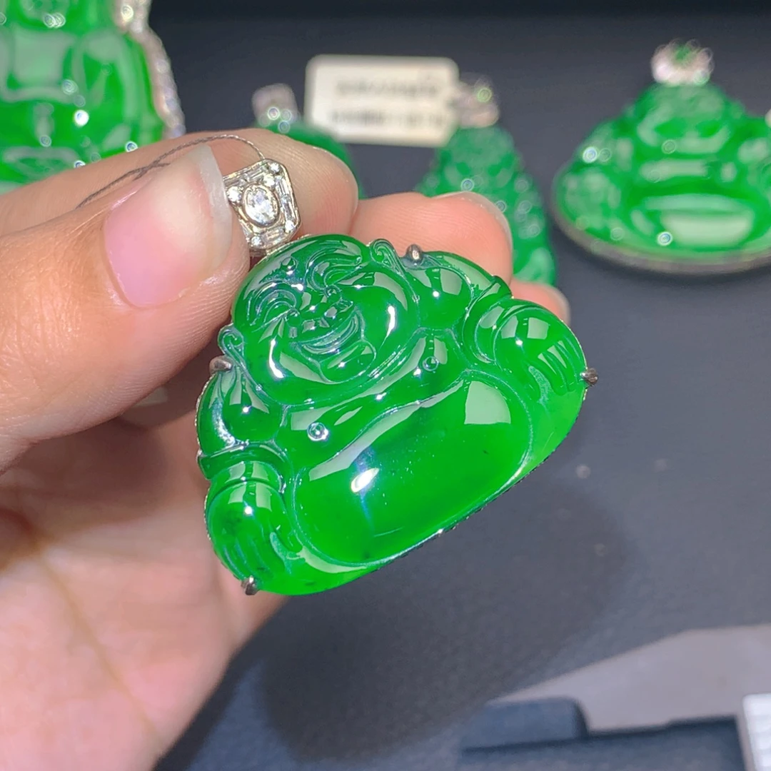 翡翠银S925镶嵌颈饰