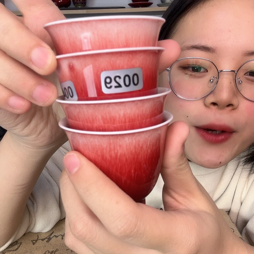 杯景德镇郎红陶瓷