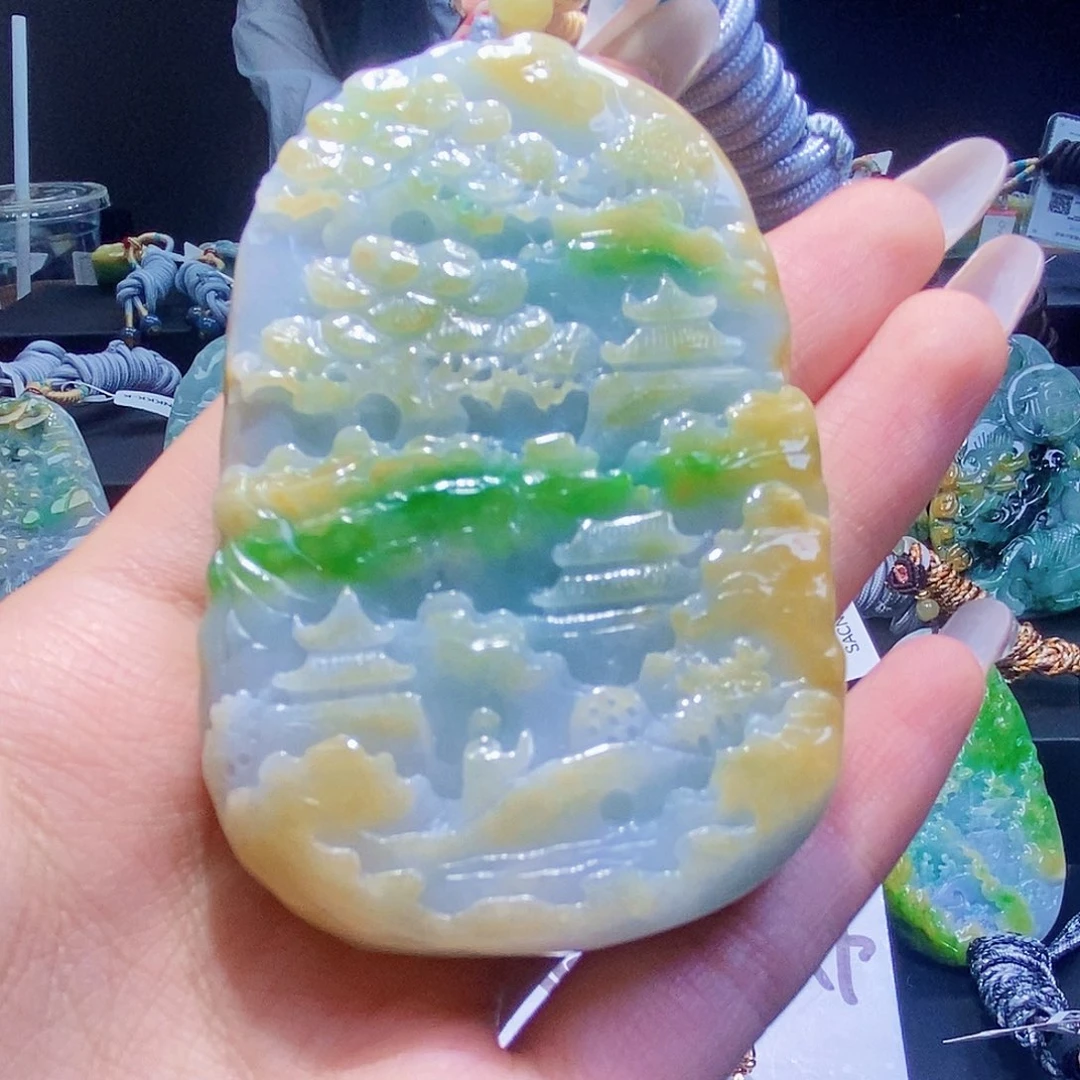 颈饰未镶嵌翡翠翡翠