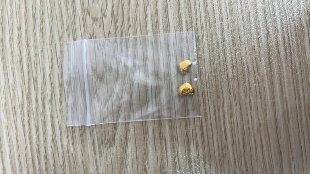 足金999 爱心金豆