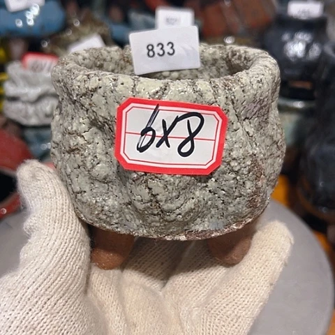 粗陶花盆手工花盆制作