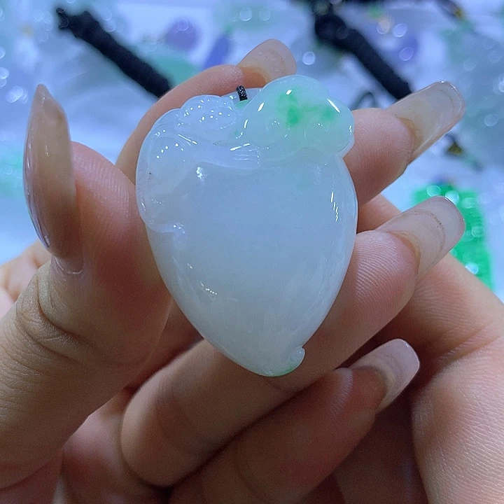 翡翠未镶嵌项链天然翡翠A货吊坠