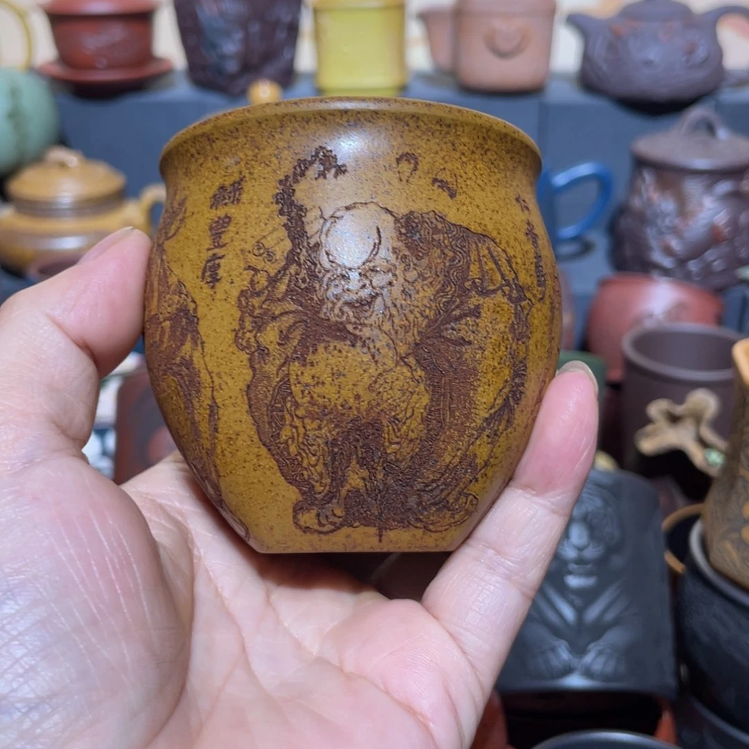 原矿紫砂手工主人杯