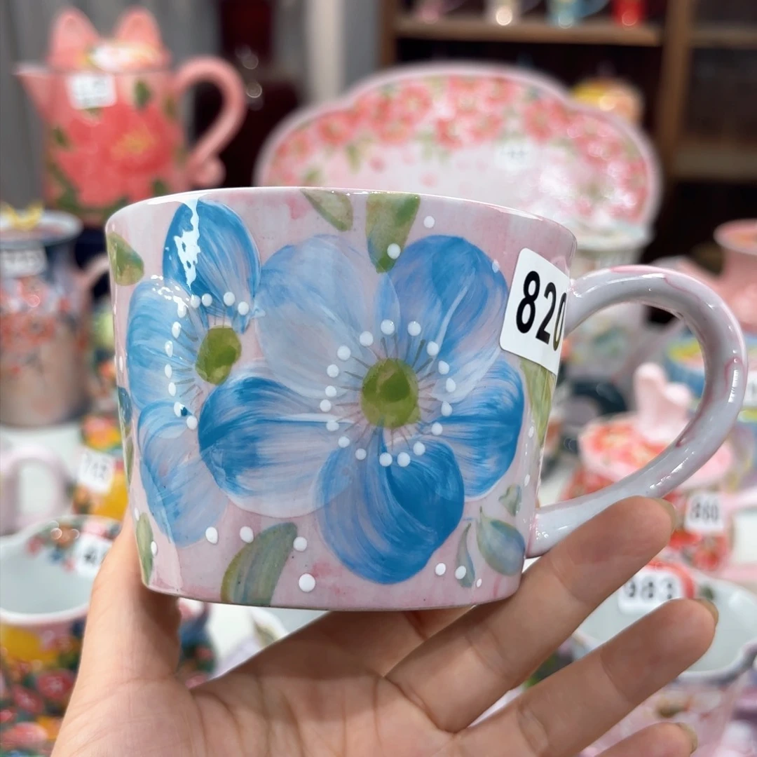 景德镇手绘高温釉下彩陶瓷茶具
