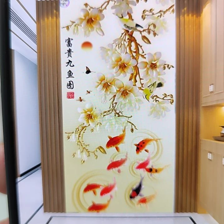 阿***娇客厅电视墙壁画壁布