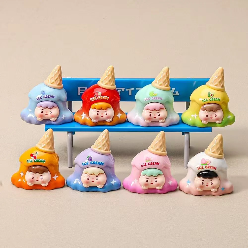 【冰淇淋】直播拆树脂摆件潮玩DIY玩具