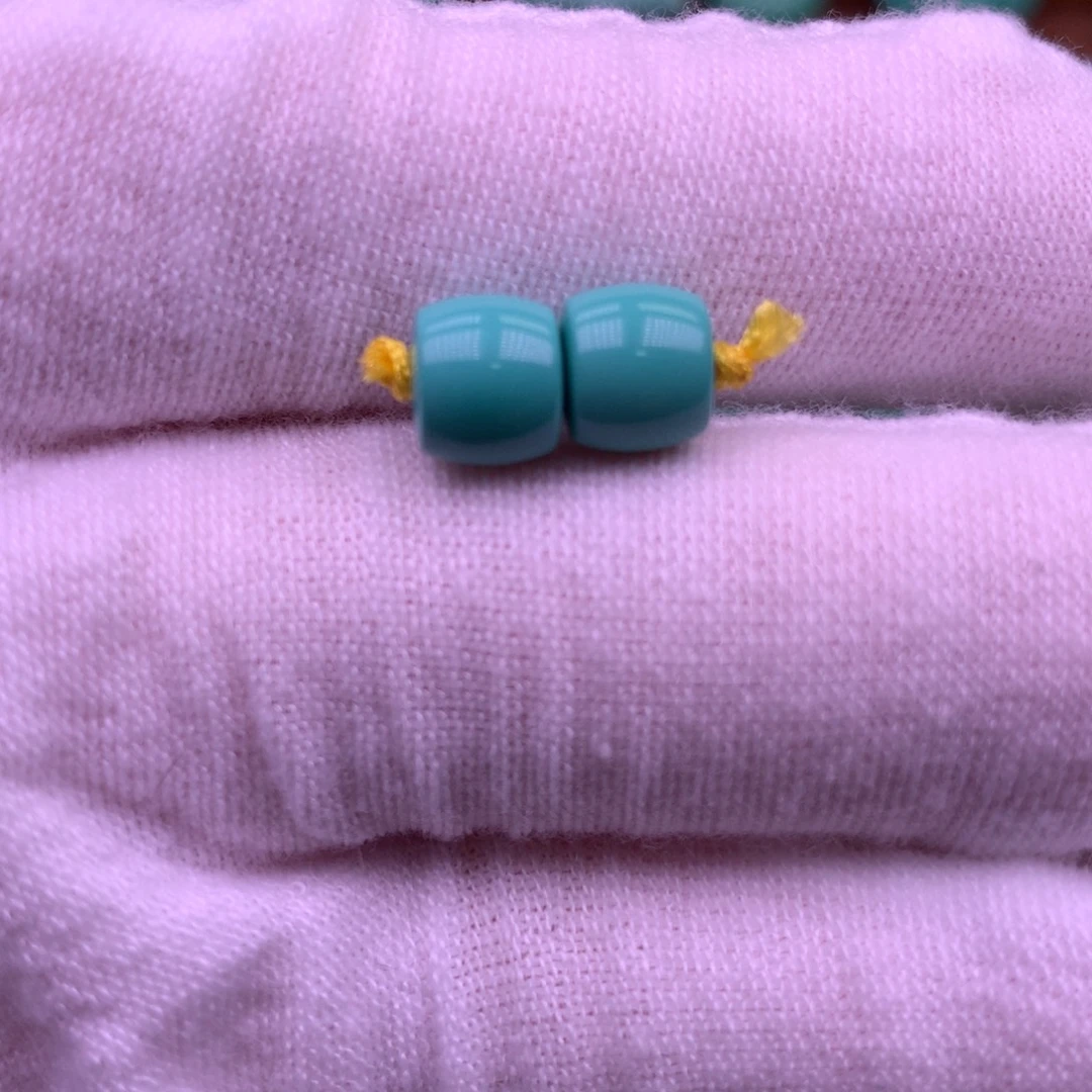 原生态散珠配珠直切一对卡7