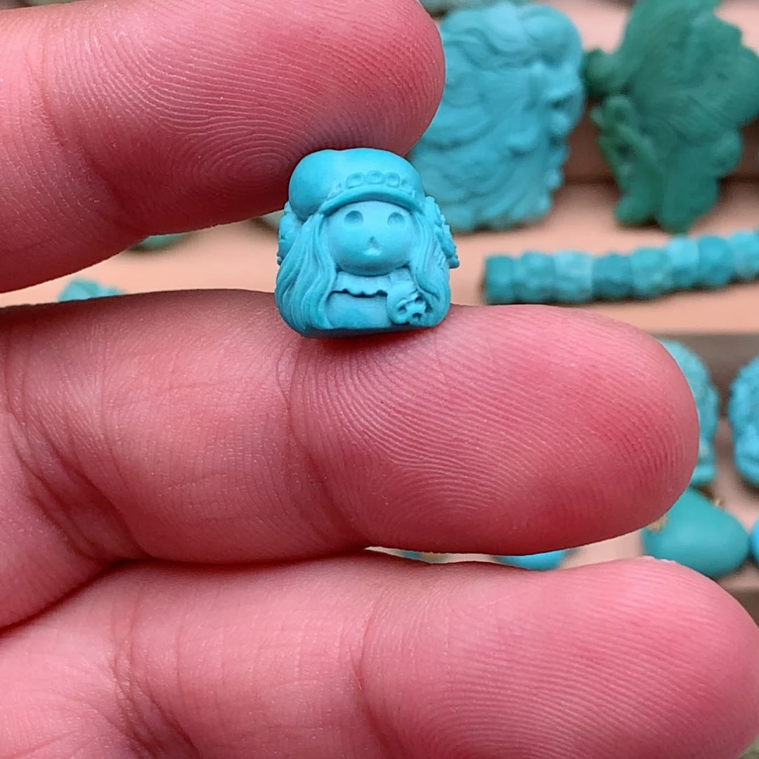 未镶嵌绿松石珠宝奇石