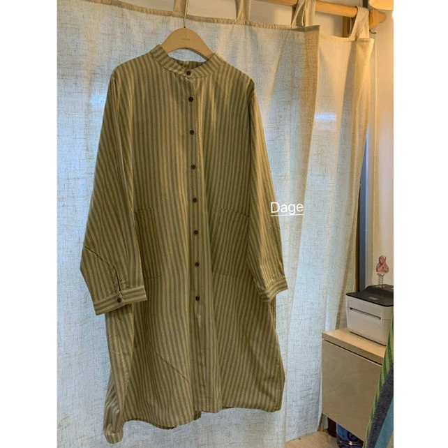 叨叨推荐款 DG#3103#条纹中长裙（春季新款）FL