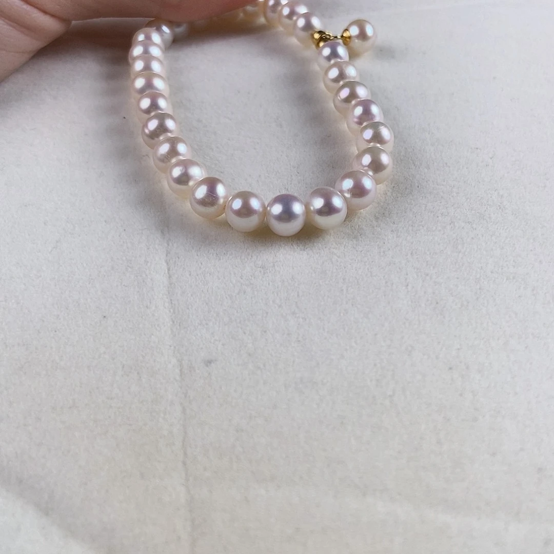 淡水珍珠手绳银S925镶嵌