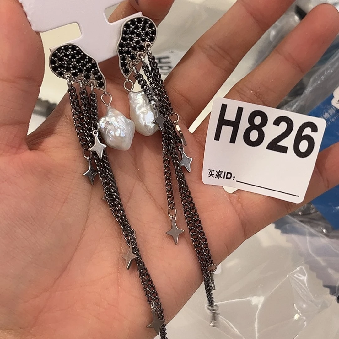 淡水珍珠耳饰合金