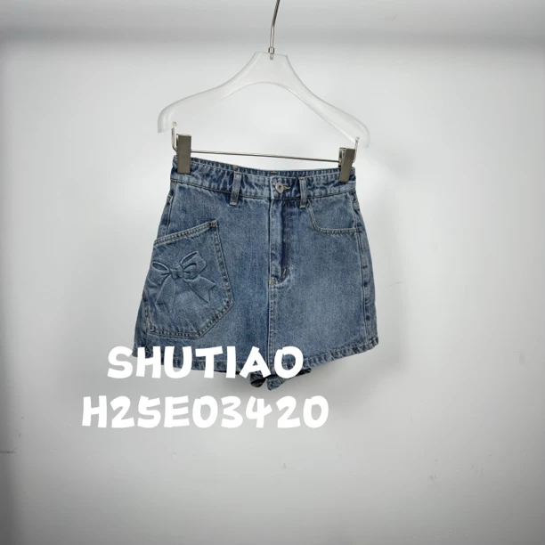 【SHUTIAO】2025夏季：新款小众设计款短裤H25E03420
