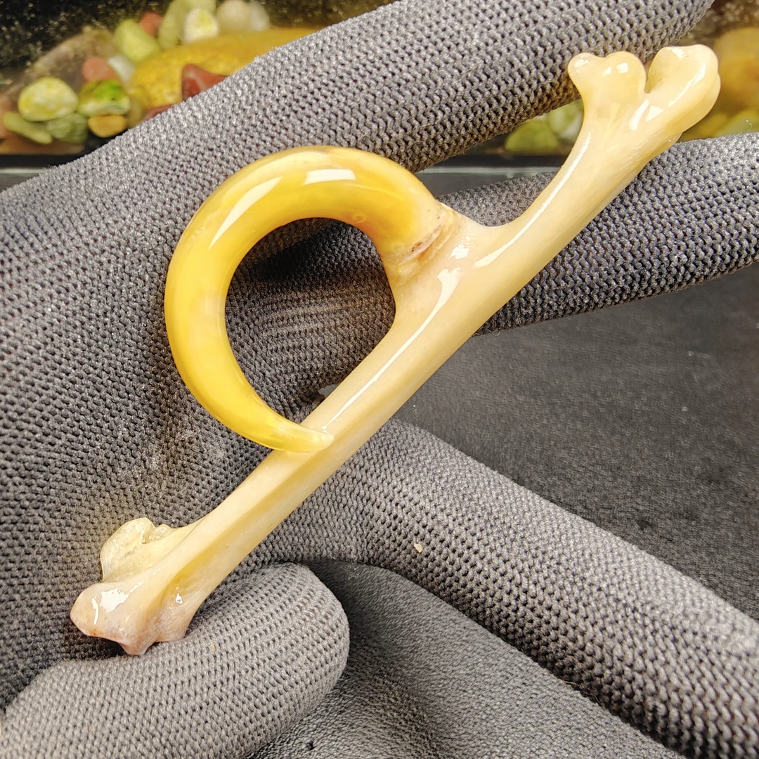 鹏程骨艺鸡爪骨黄色半圆单只