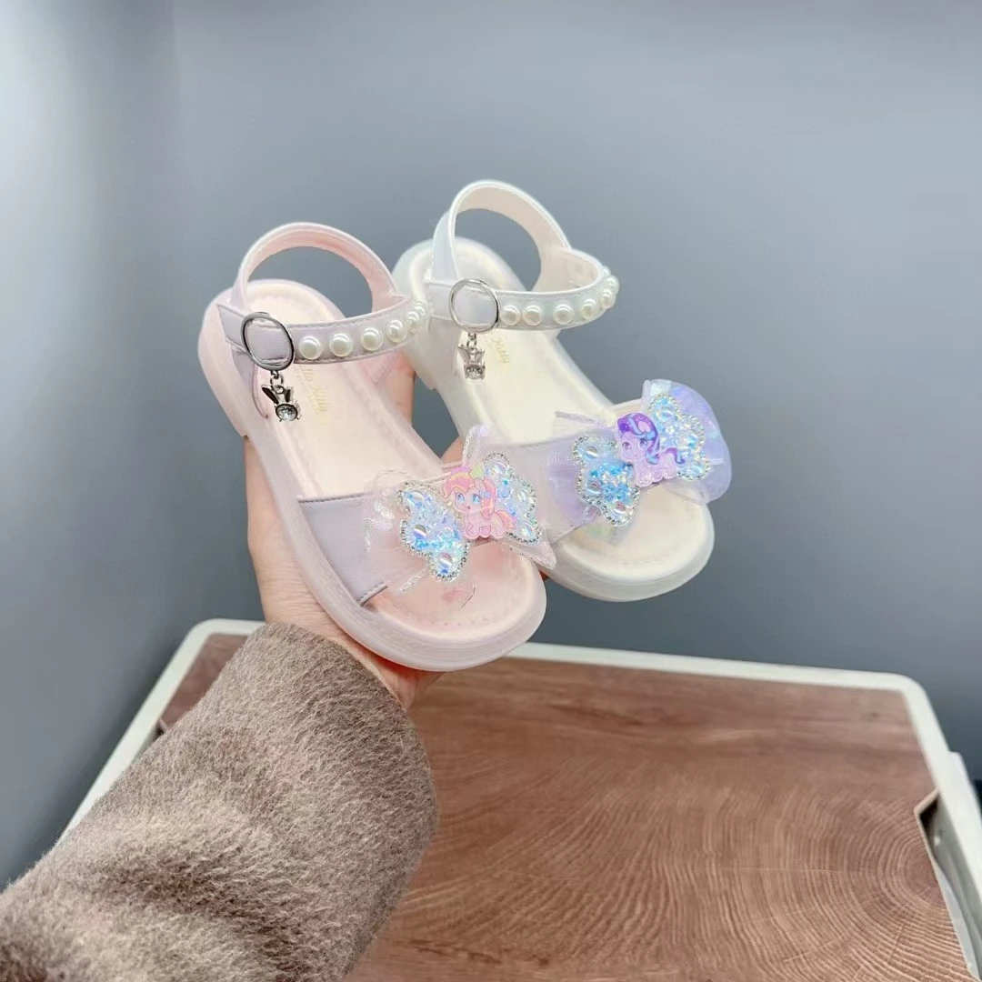 L.儿童夏季卡通挂饰软底魔术贴时装凉鞋211