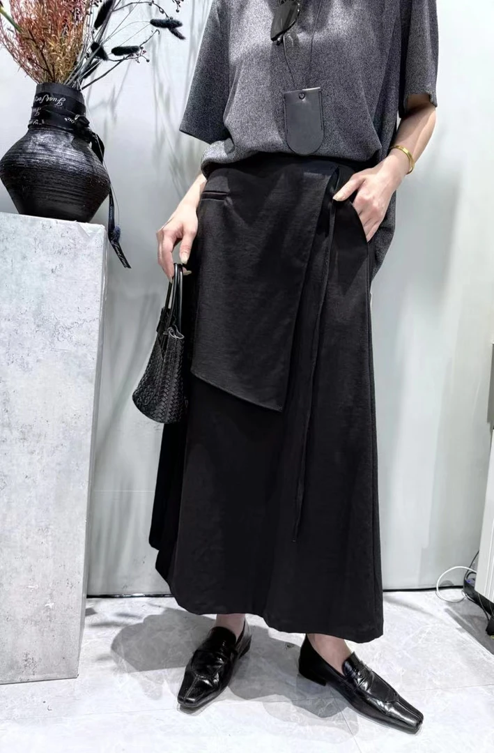 米多多 YC-9010-简约气质百搭休闲半裙