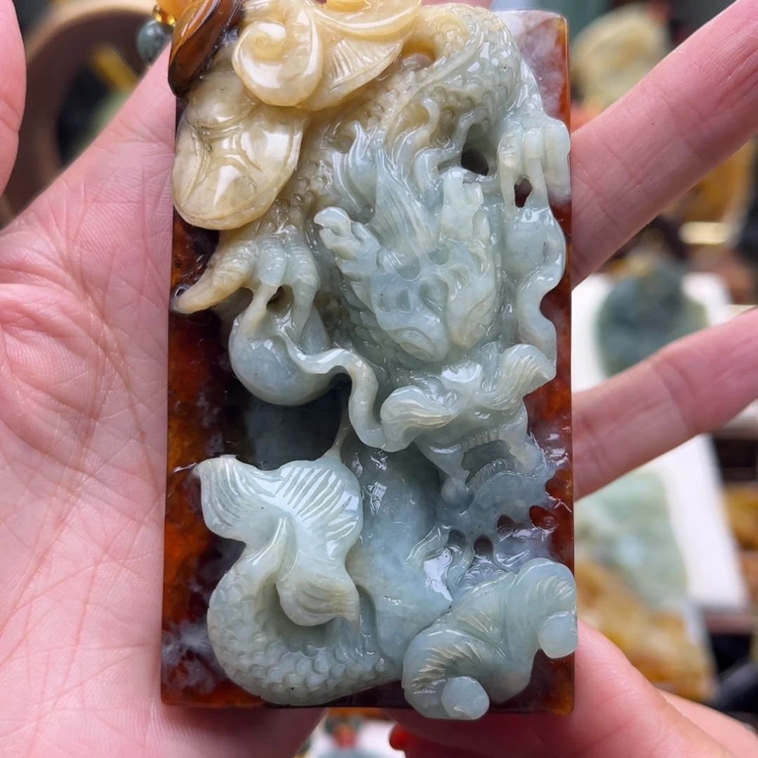 岫玉未镶嵌挂件挂件