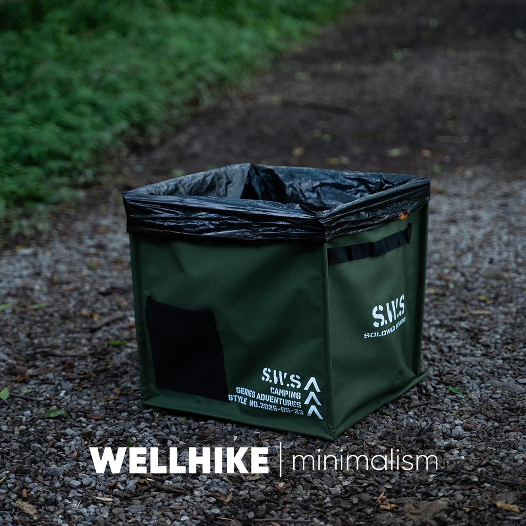 WELLHIKE户外SWS小三角垃圾桶60L大容量露营装备折叠储物车载箱子