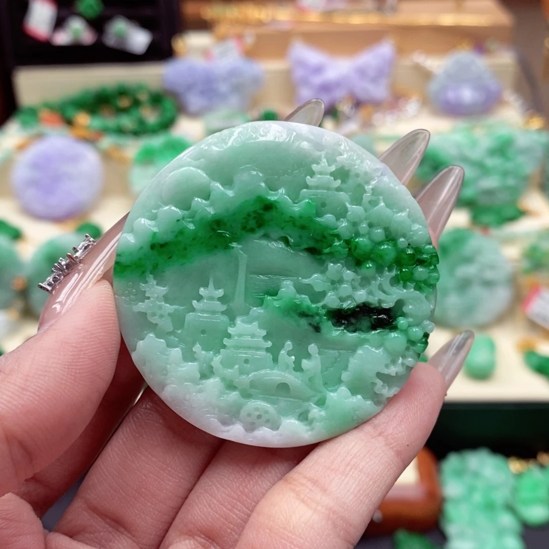 颈饰未镶嵌翡翠翡翠吊坠