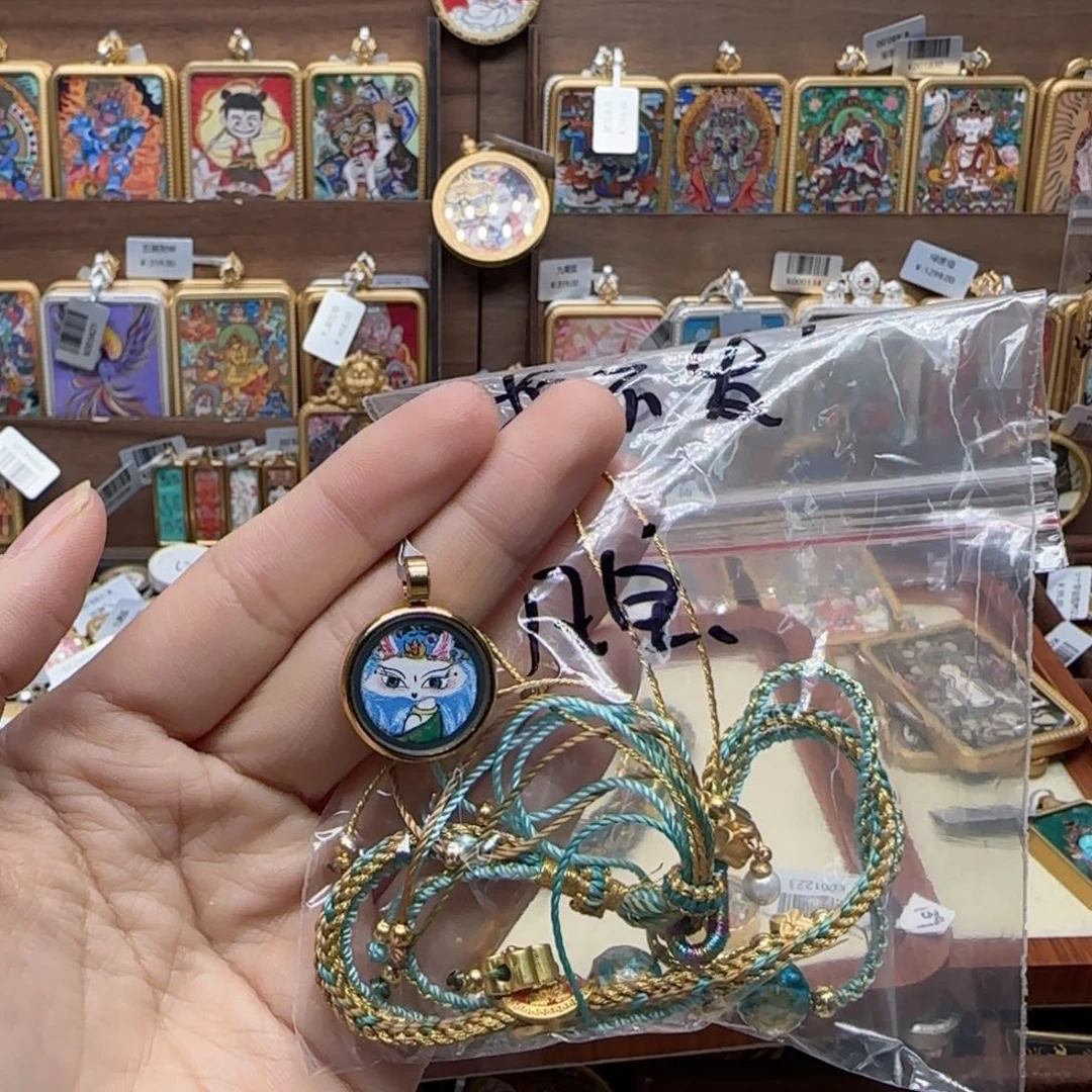 吊坠凡*古祥手绘唐卡