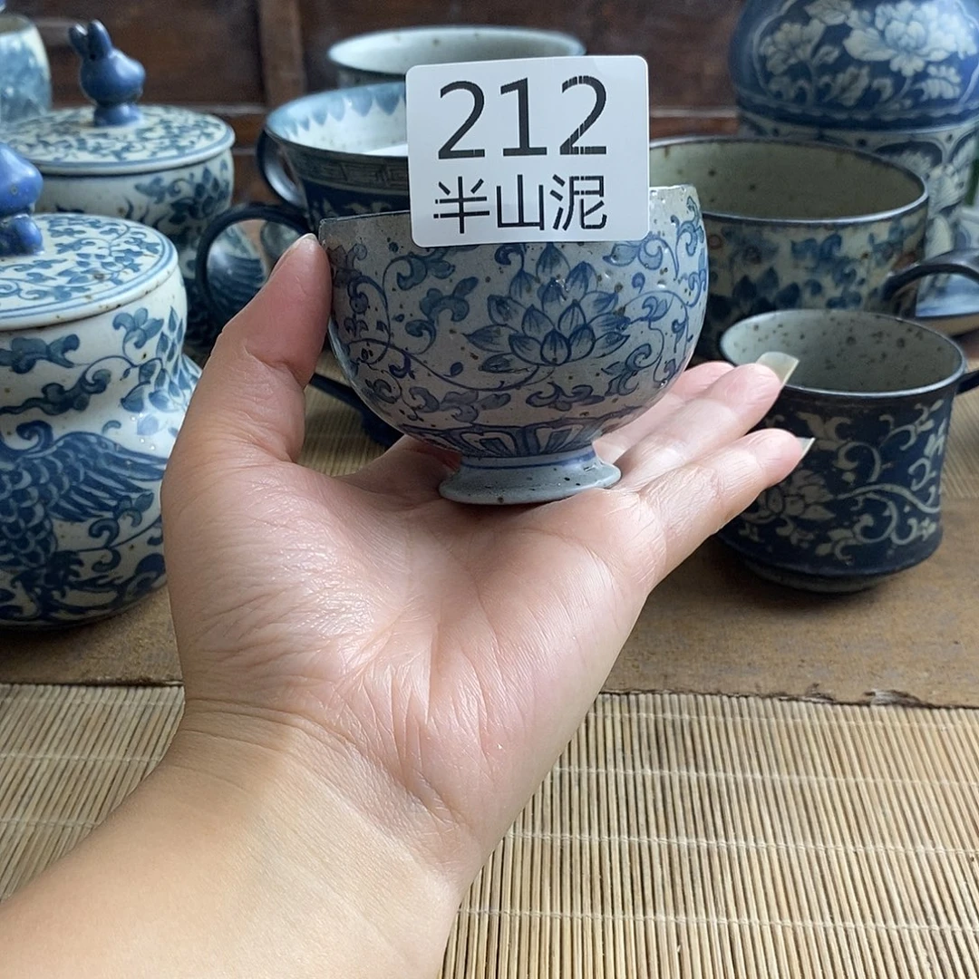 手工手绘青花高温陶瓷