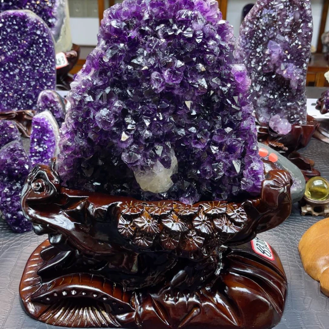 紫晶大型摆件（非配饰）未镶嵌财*
