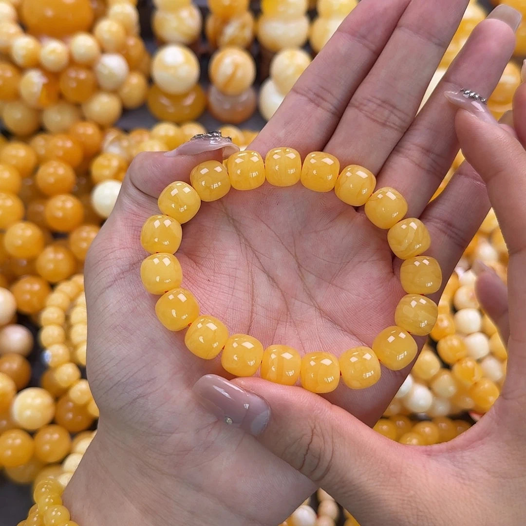 蜜蜡未镶嵌珠宝奇石同料12mm