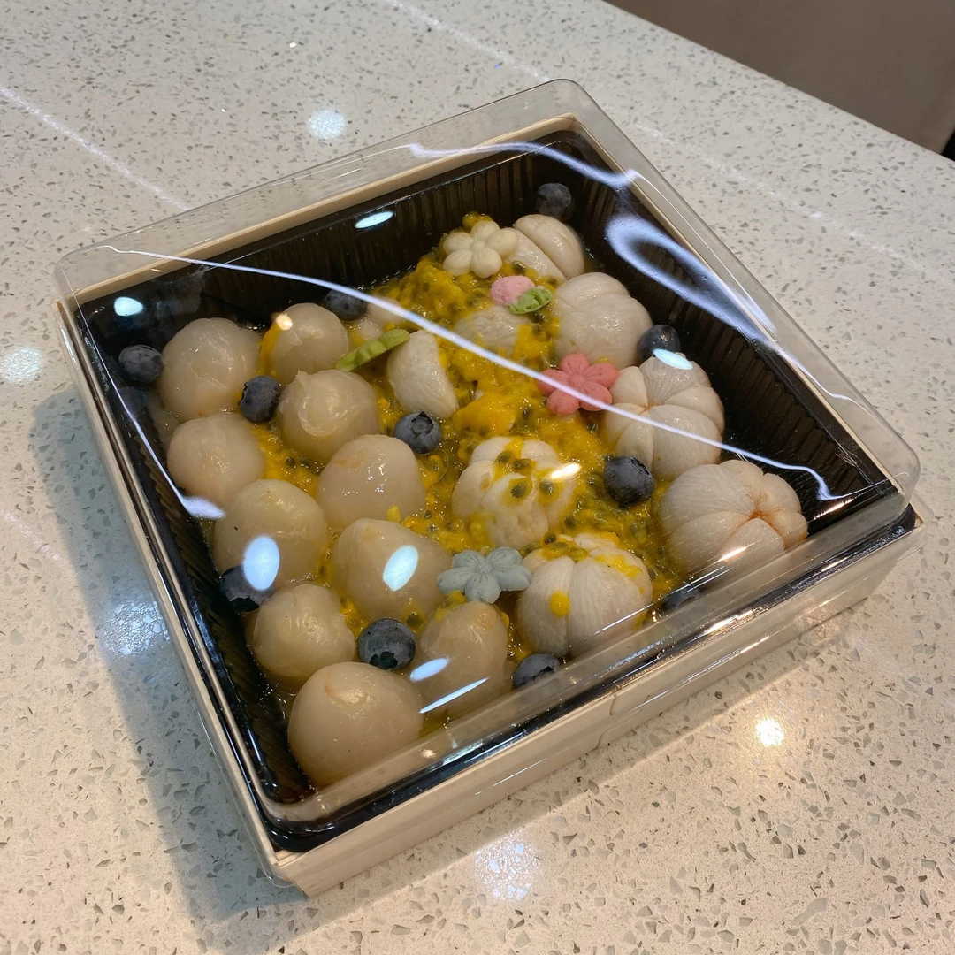 果切山竹+荔枝+百香果+蓝莓带包装约580g新鲜水果