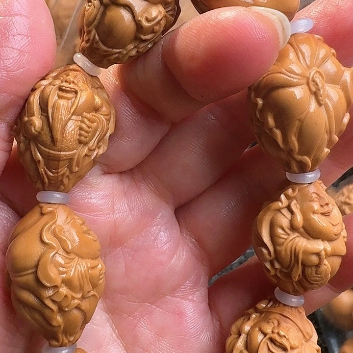 橄榄核吊坠橄榄荷叶财迷