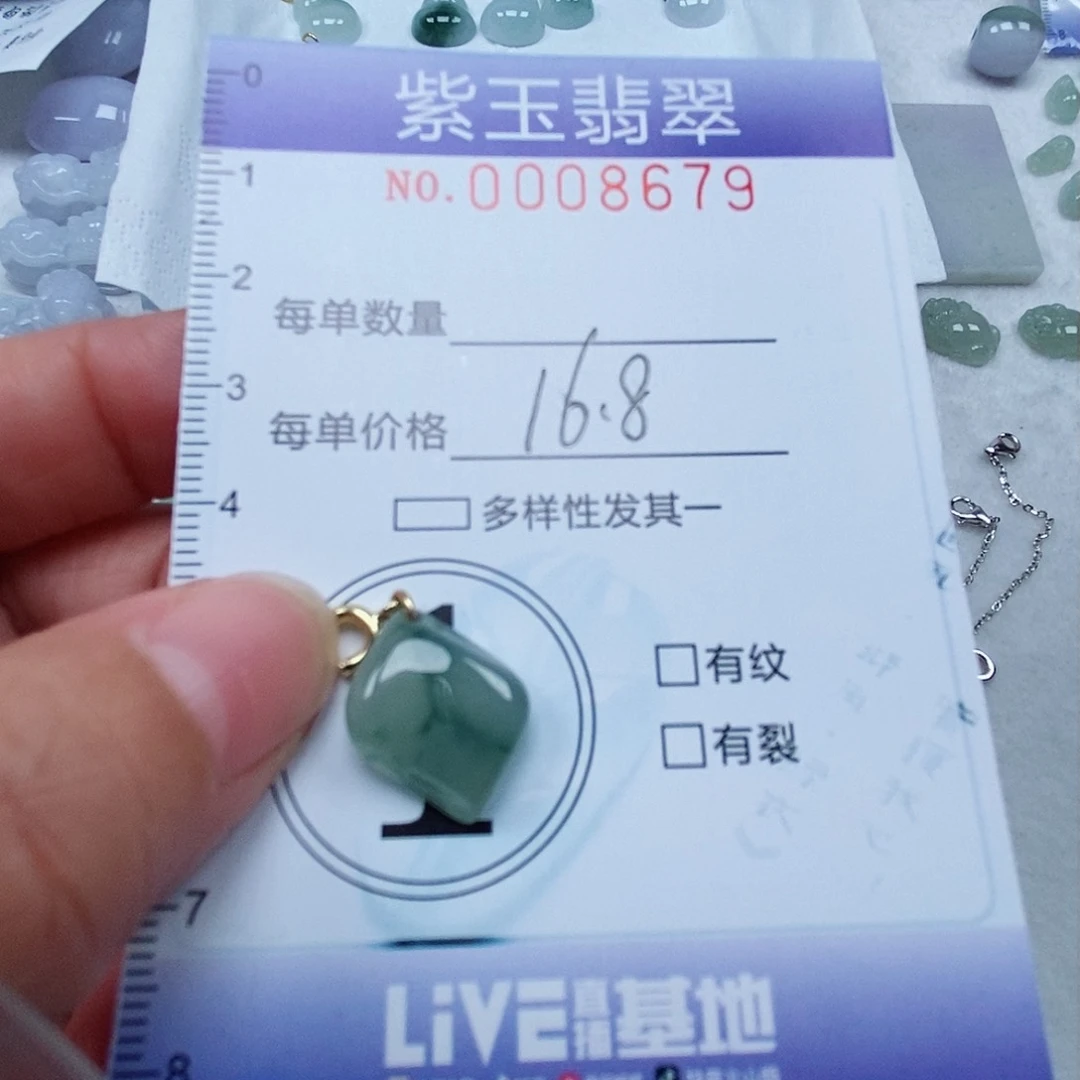 颈饰未镶嵌翡翠飘花随行
