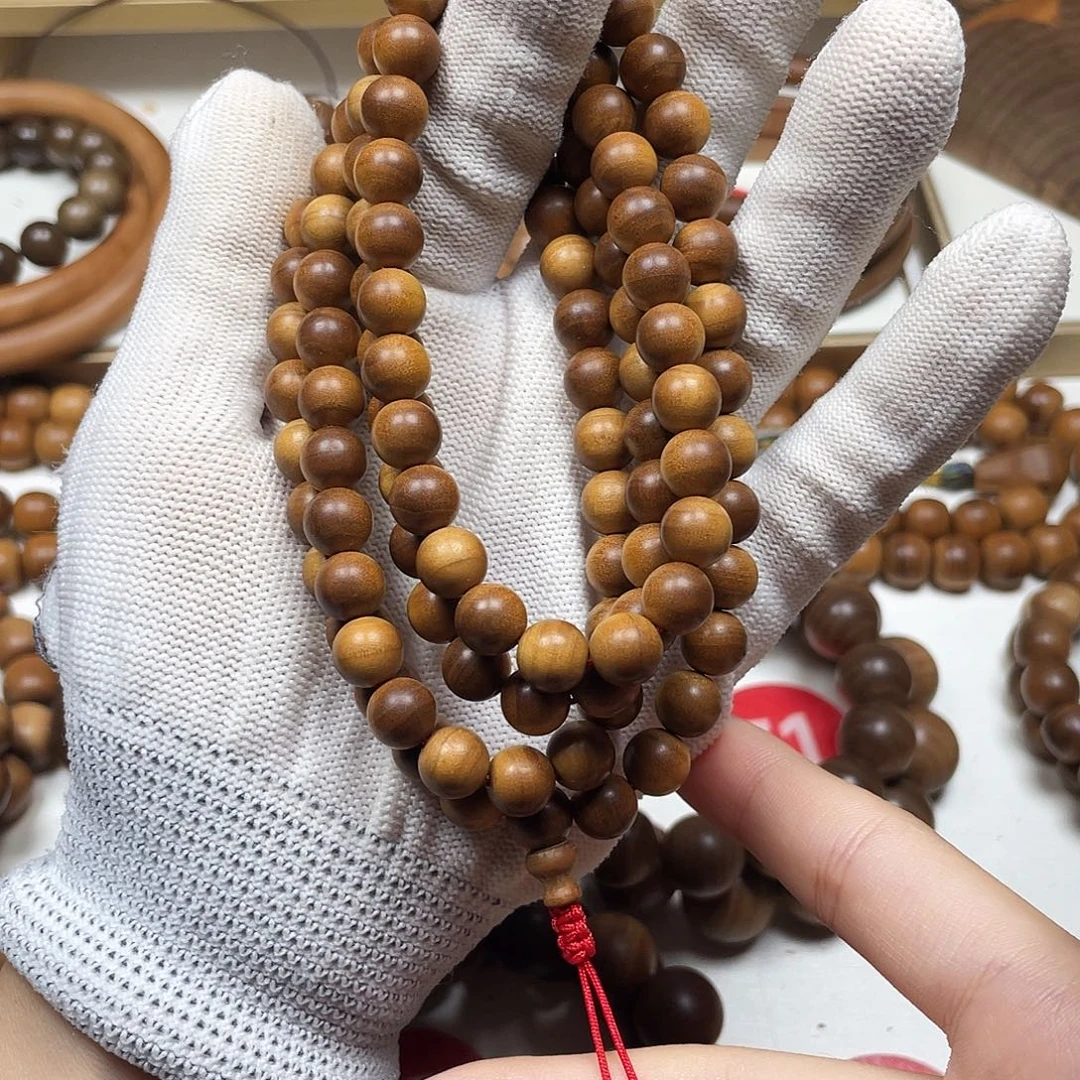 手串/手链檀香木老山檀香108/08横纹供奉料