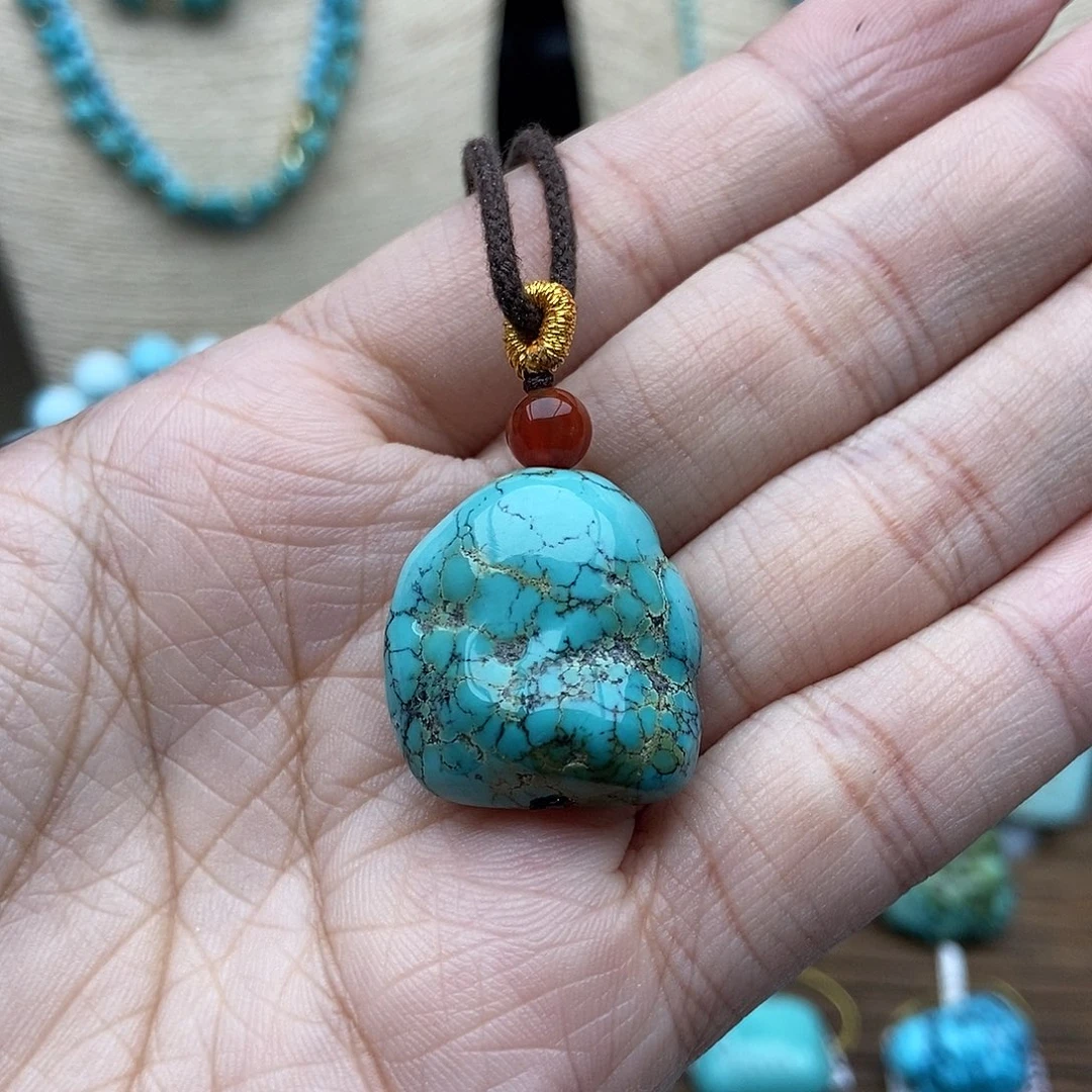 绿松石未镶嵌随行吊坠