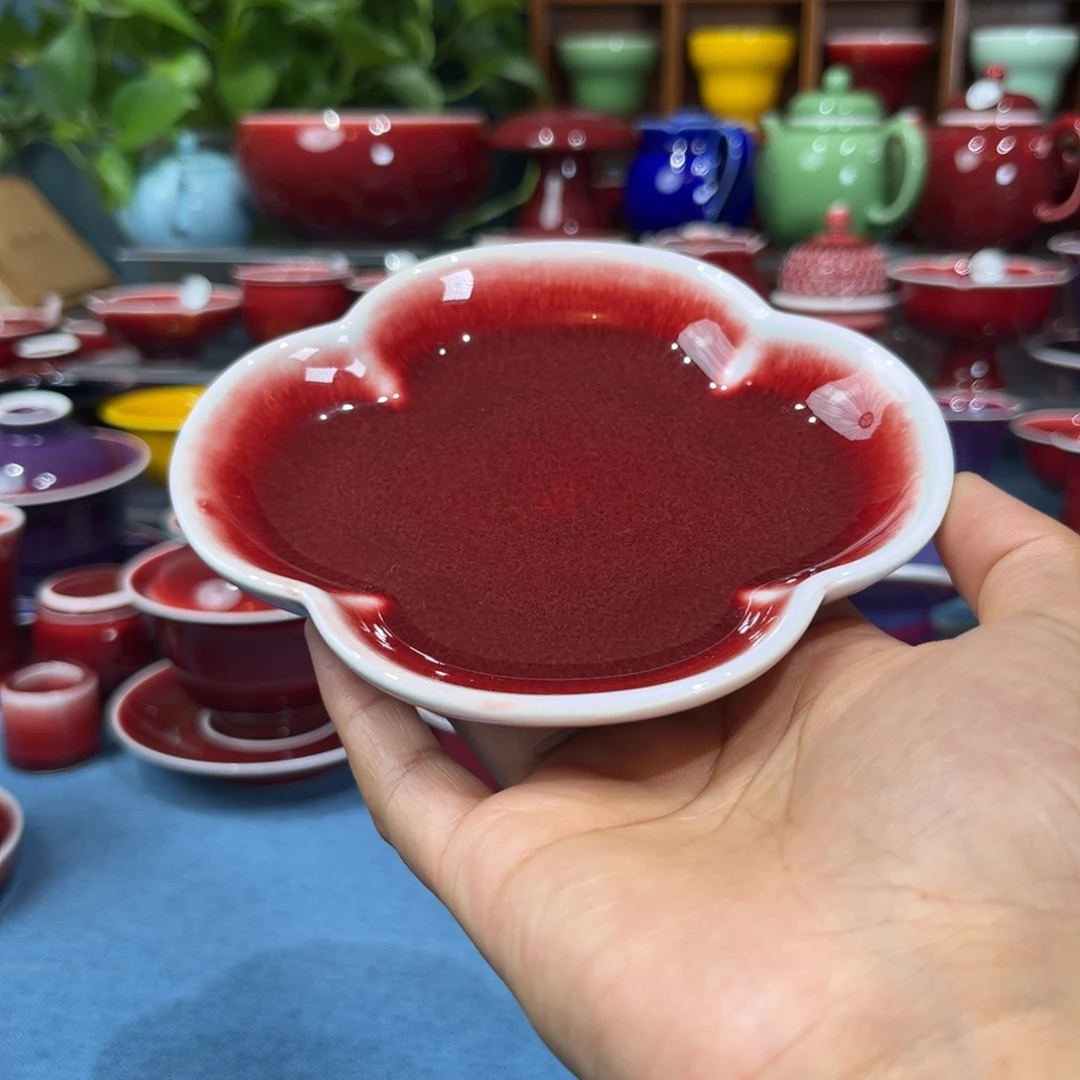 流***彩景德镇陶瓷浅行窑福利杯