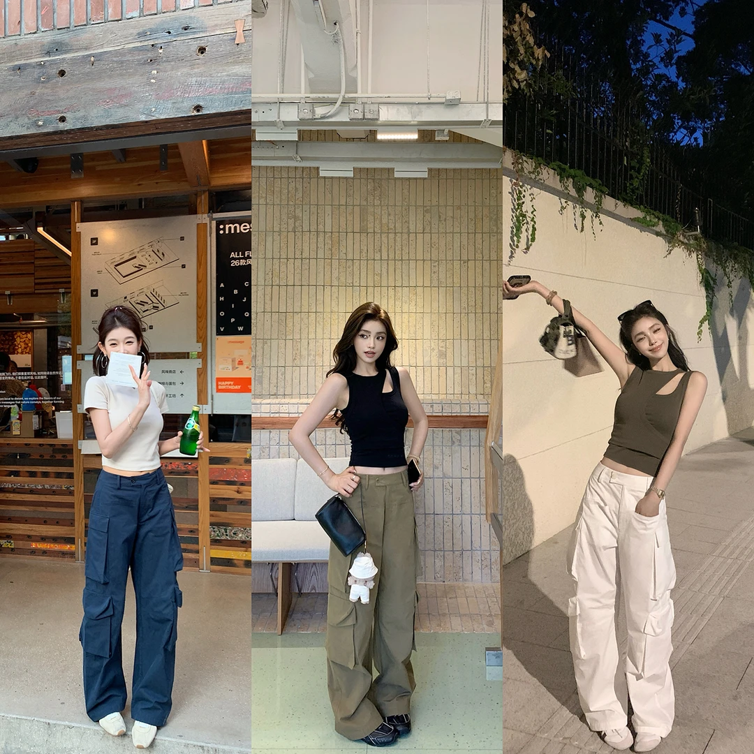 “不费力工装裤”梨形天菜随便穿都有型！美国进口匹马棉工装裤