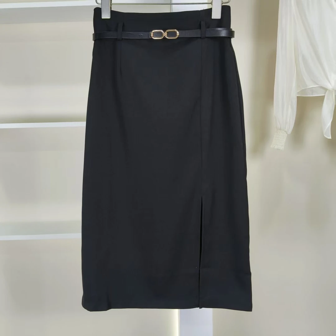 麦迪尚品  5050956 职业风高腰直筒半身裙夏季女装商场专柜正品