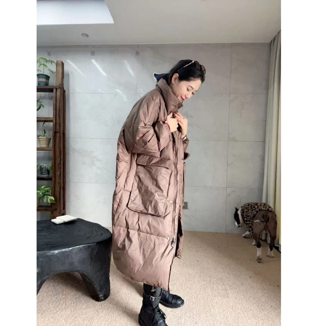 8633立领韩系大版羽绒外套韩版中长款时尚